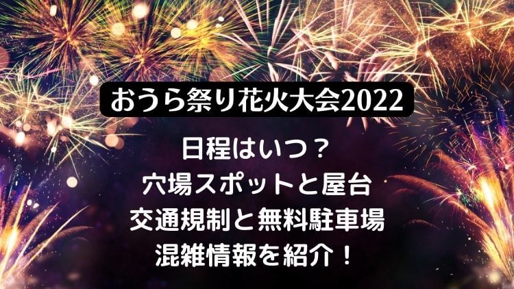 おうら祭り花火大会22邑楽郡の日程は 穴場スポットと屋台 駐車場と交通規制について ラベイユblog